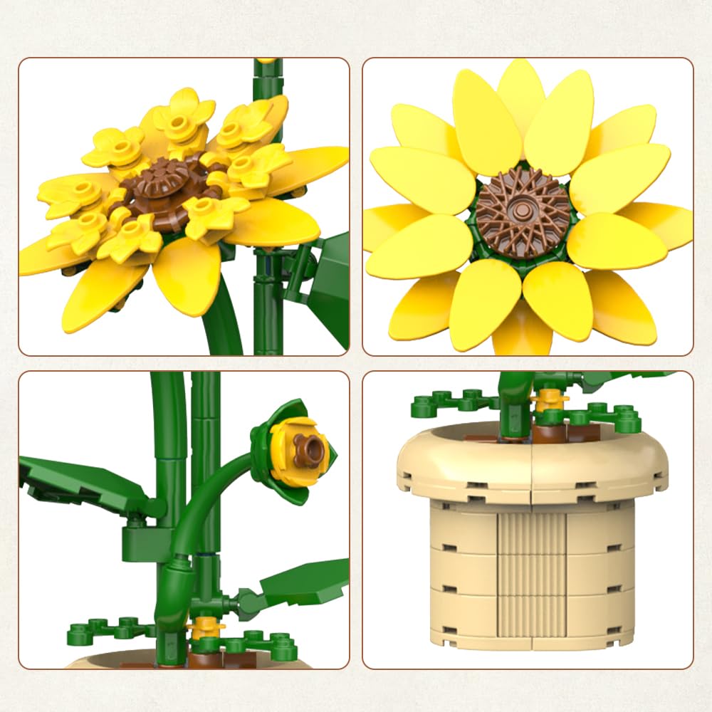 Amazon.com: CaDA C59030W Flower Building Set for Adults,187PCS